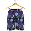 Galaxy Celestial Sun And Moon Print Men's Shorts