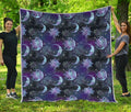Galaxy Celestial Sun And Moon Print Quilt