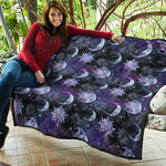 Galaxy Celestial Sun And Moon Print Quilt
