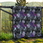 Galaxy Celestial Sun And Moon Print Quilt