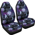 Galaxy Celestial Sun And Moon Print Universal Fit Car Seat Covers