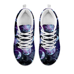 Galaxy Celestial Sun And Moon Print White Sneakers