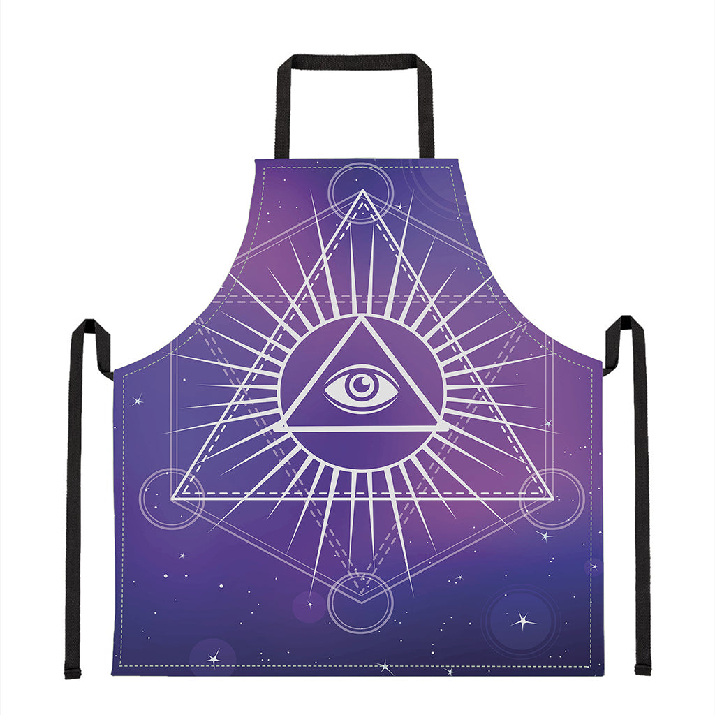 Galaxy Eye of Providence Print Apron