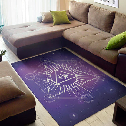 Galaxy Eye of Providence Print Area Rug