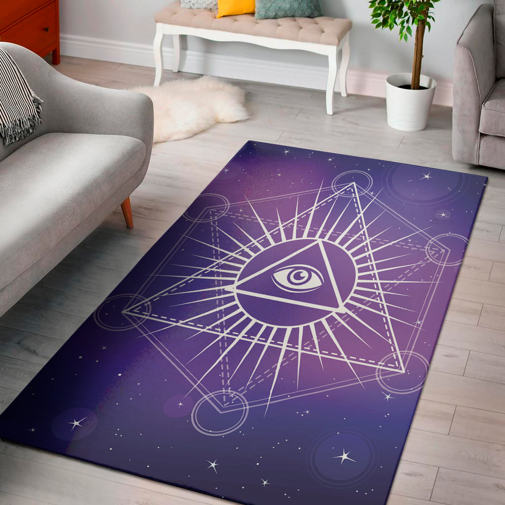 Galaxy Eye of Providence Print Area Rug