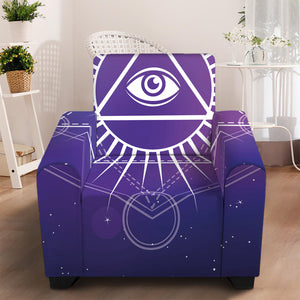 Galaxy Eye of Providence Print Armchair Slipcover