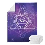 Galaxy Eye of Providence Print Blanket