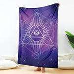Galaxy Eye of Providence Print Blanket