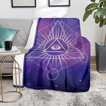 Galaxy Eye of Providence Print Blanket