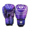 Galaxy Eye of Providence Print Boxing Gloves