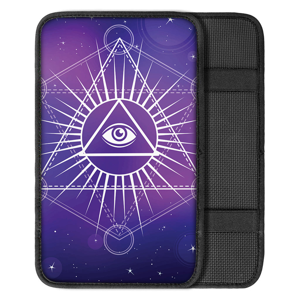 Galaxy Eye of Providence Print Car Center Console Cover