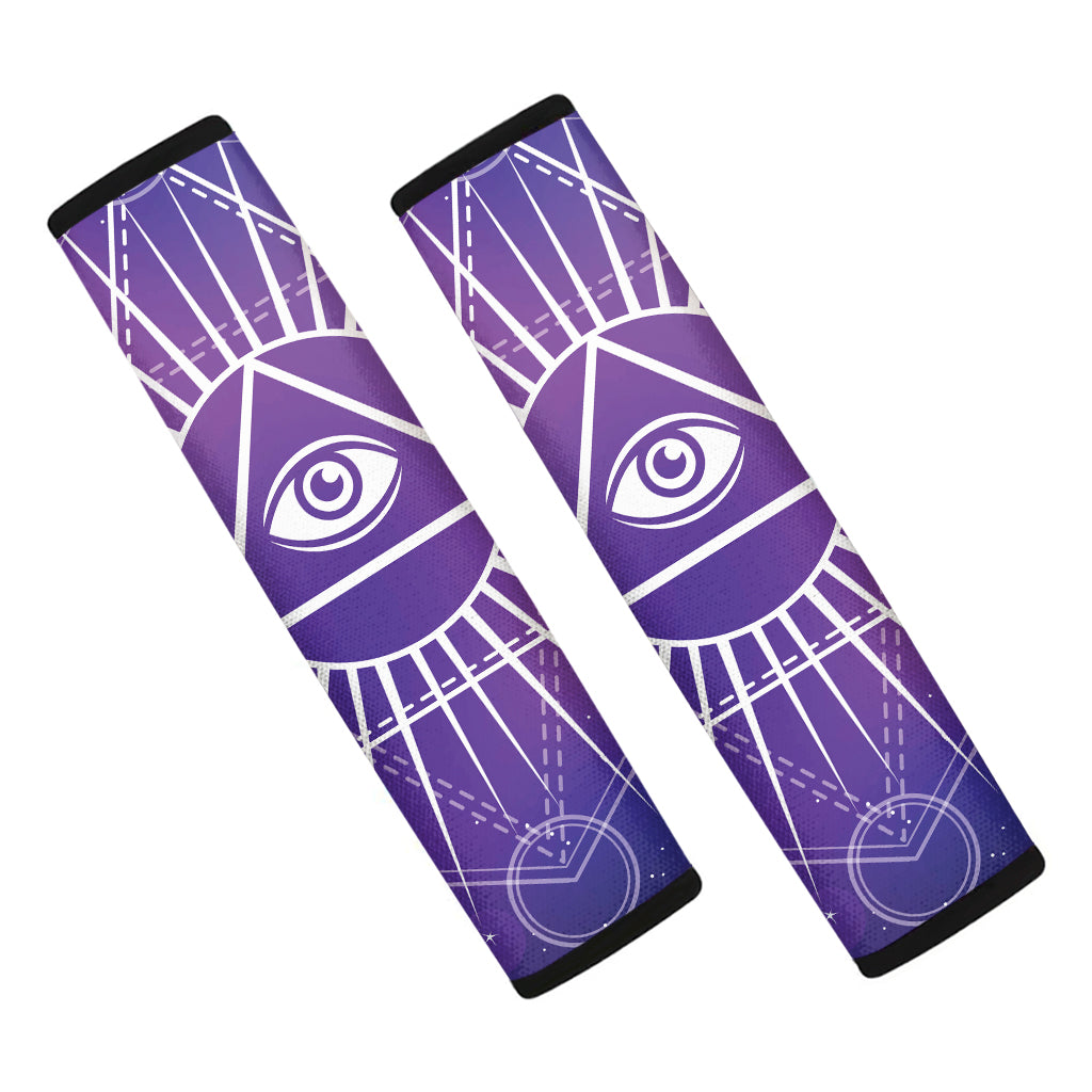 Galaxy Eye of Providence Print Car Seat Belt Covers
