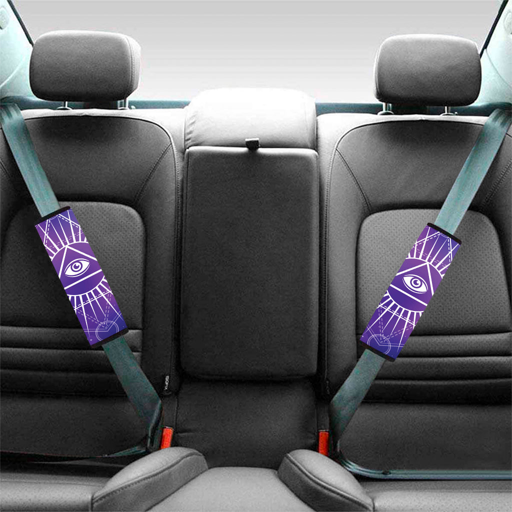 Galaxy Eye of Providence Print Car Seat Belt Covers