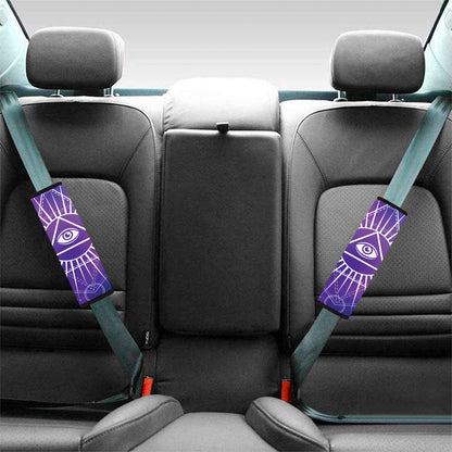 Galaxy Eye of Providence Print Car Seat Belt Covers