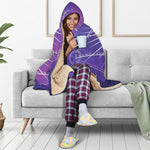 Galaxy Eye of Providence Print Hooded Blanket