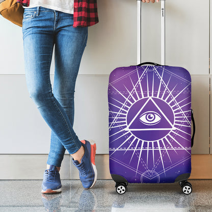 Galaxy Eye of Providence Print Luggage Cover