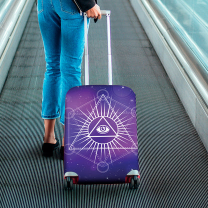 Galaxy Eye of Providence Print Luggage Cover
