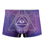 Galaxy Eye of Providence Print Men's Boxer Briefs