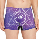 Galaxy Eye of Providence Print Men's Boxer Briefs
