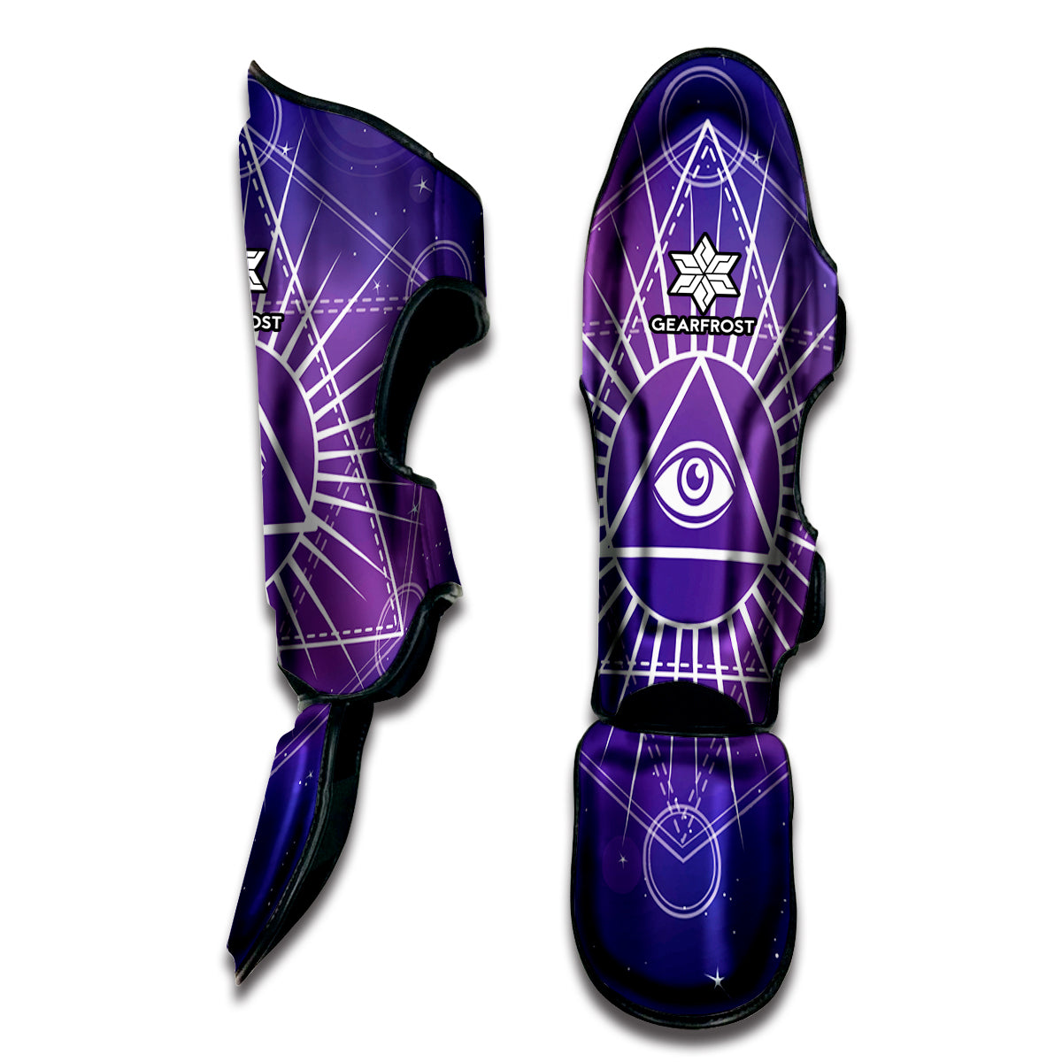 Galaxy Eye of Providence Print Muay Thai Shin Guard