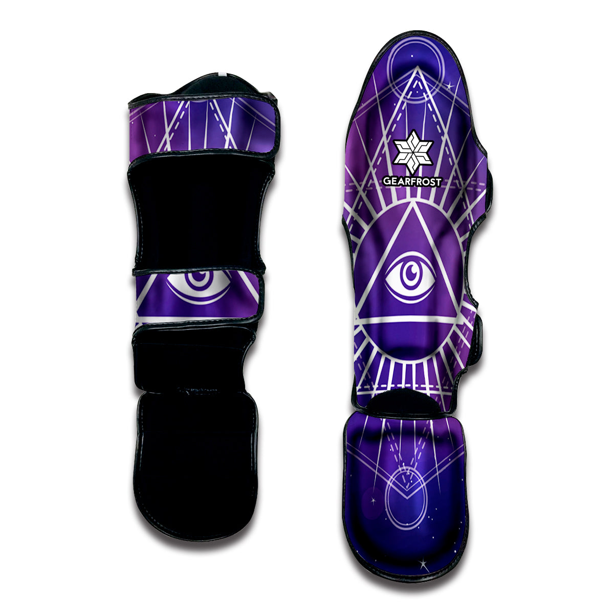 Galaxy Eye of Providence Print Muay Thai Shin Guard