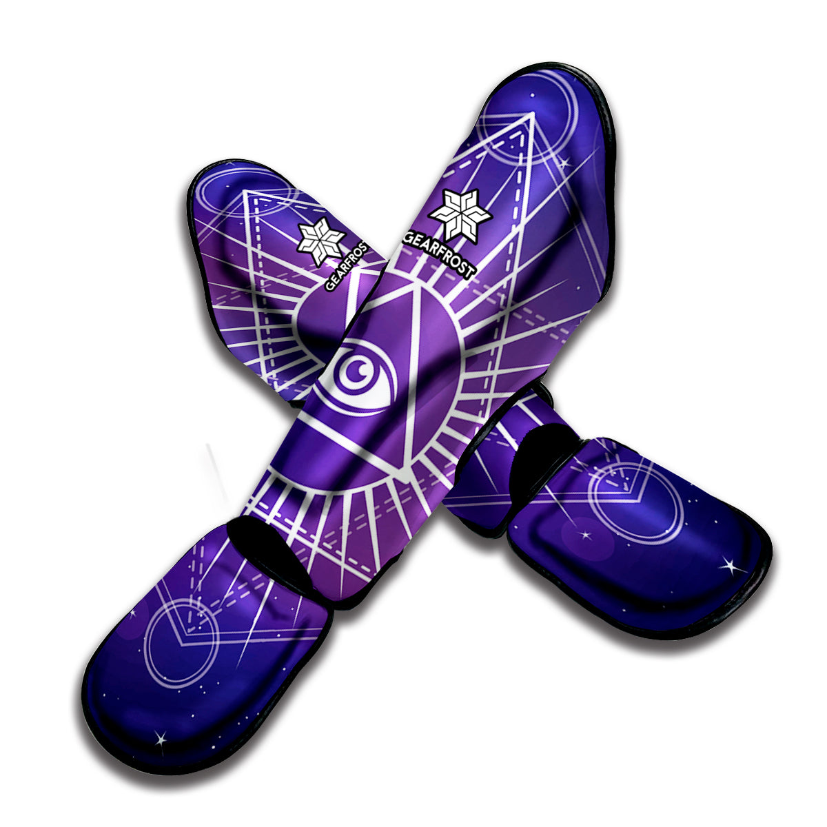 Galaxy Eye of Providence Print Muay Thai Shin Guard