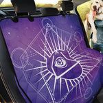 Galaxy Eye of Providence Print Pet Car Back Seat Cover