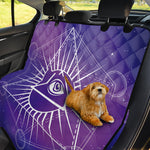 Galaxy Eye of Providence Print Pet Car Back Seat Cover