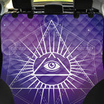 Galaxy Eye of Providence Print Pet Car Back Seat Cover