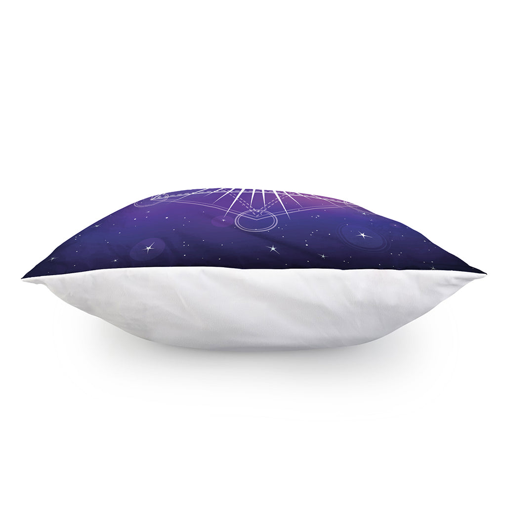 Galaxy Eye of Providence Print Pillow Cover
