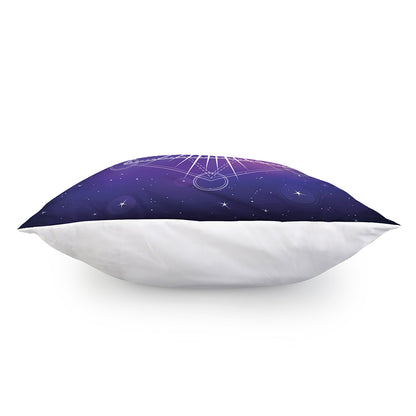 Galaxy Eye of Providence Print Pillow Cover