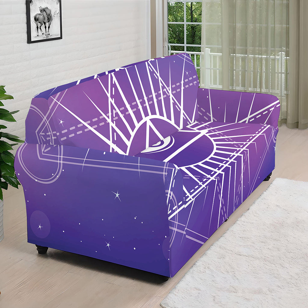 Galaxy Eye of Providence Print Sofa Cover