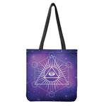 Galaxy Eye of Providence Print Tote Bag