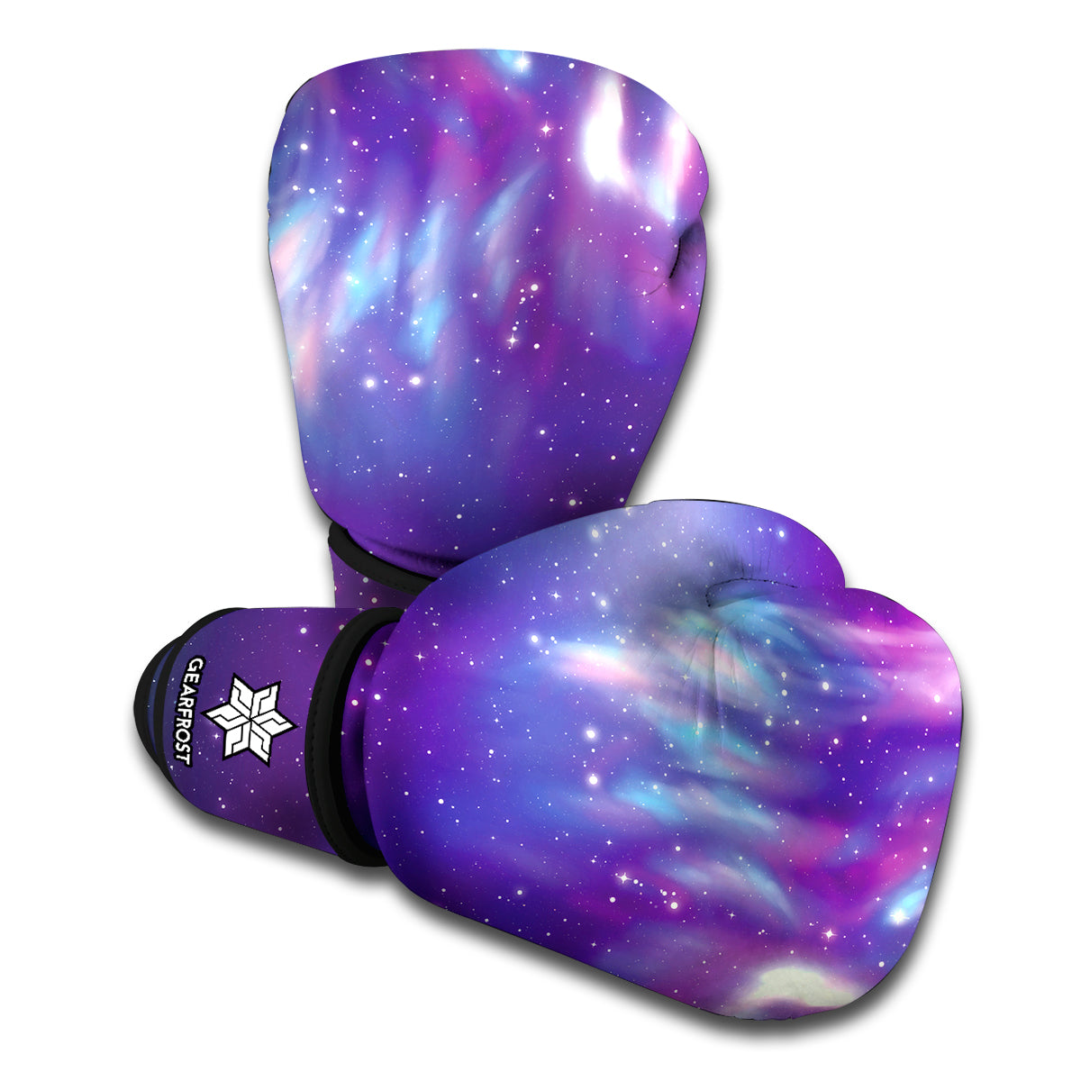 Galaxy Howling Wolf Spirit Print Boxing Gloves