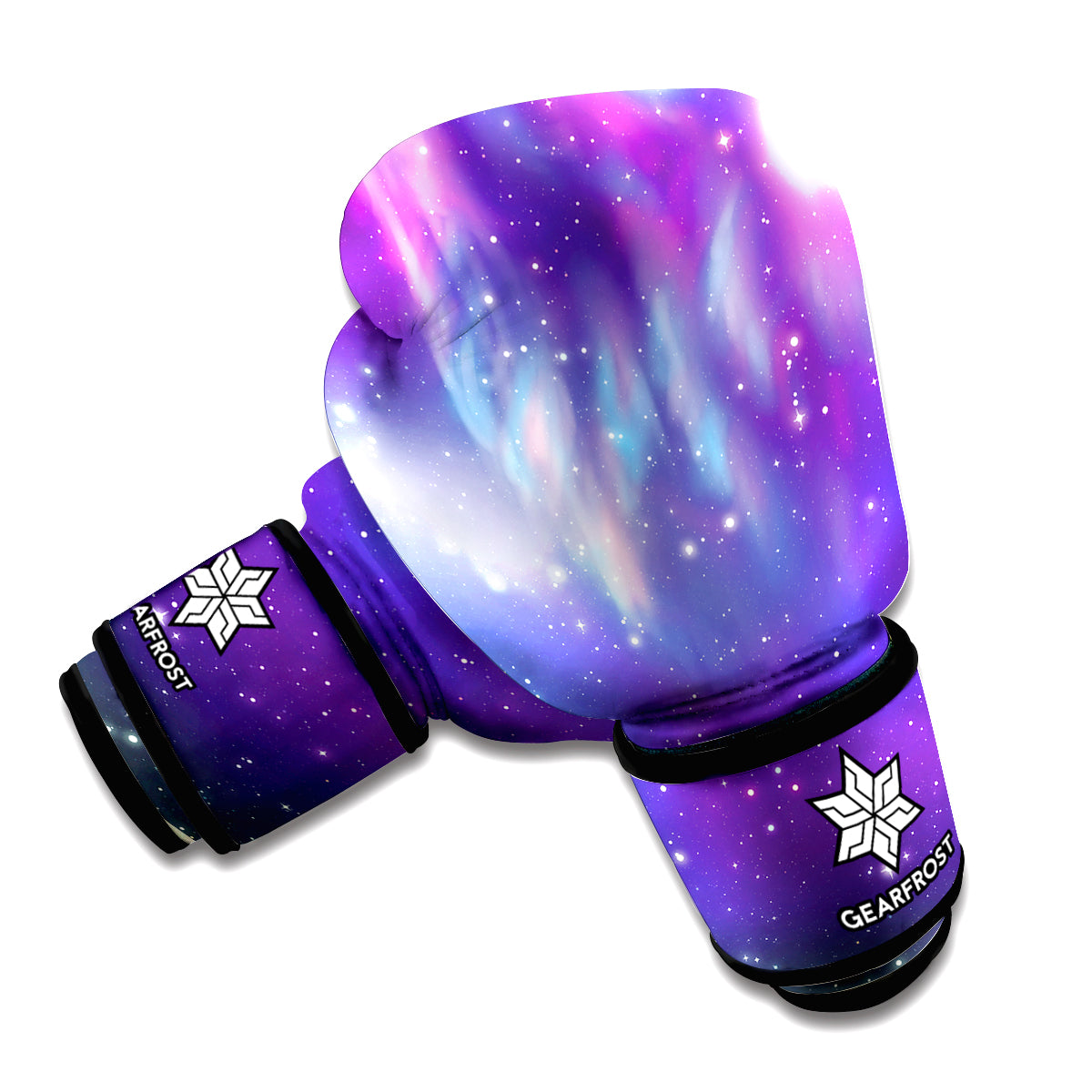 Galaxy Howling Wolf Spirit Print Boxing Gloves