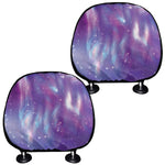 Galaxy Howling Wolf Spirit Print Car Headrest Covers