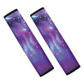 Galaxy Howling Wolf Spirit Print Car Seat Belt Covers