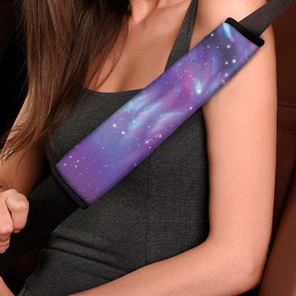 Galaxy Howling Wolf Spirit Print Car Seat Belt Covers