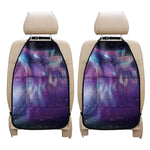 Galaxy Howling Wolf Spirit Print Car Seat Organizers