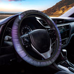 Galaxy Howling Wolf Spirit Print Car Steering Wheel Cover