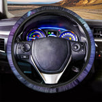 Galaxy Howling Wolf Spirit Print Car Steering Wheel Cover