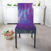 Galaxy Howling Wolf Spirit Print Dining Chair Slipcover