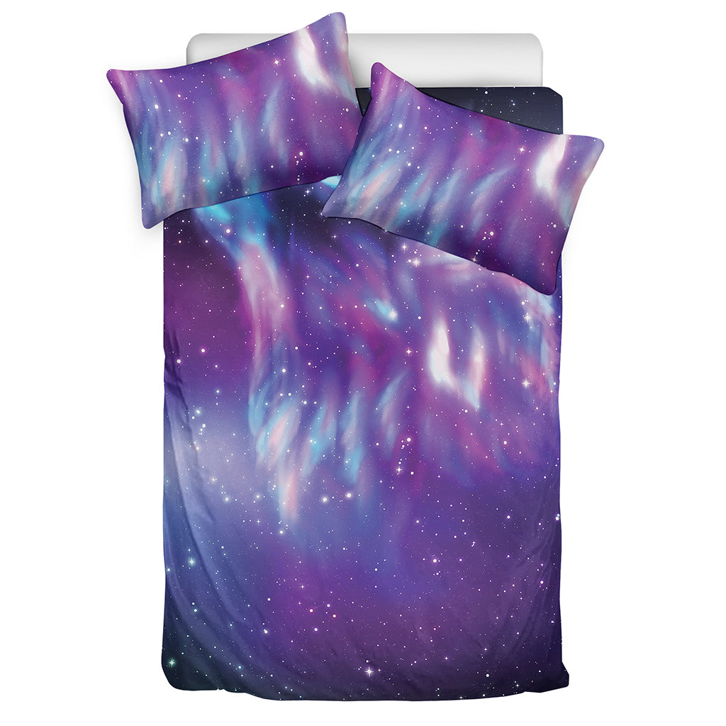 Galaxy Howling Wolf Spirit Print Duvet Cover Bedding Set