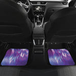 Galaxy Howling Wolf Spirit Print Front and Back Car Floor Mats