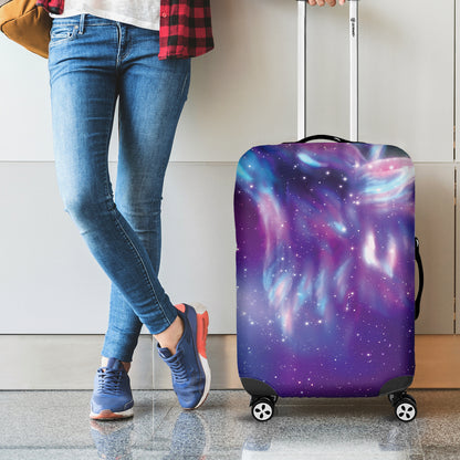 Galaxy Howling Wolf Spirit Print Luggage Cover