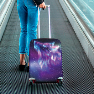 Galaxy Howling Wolf Spirit Print Luggage Cover