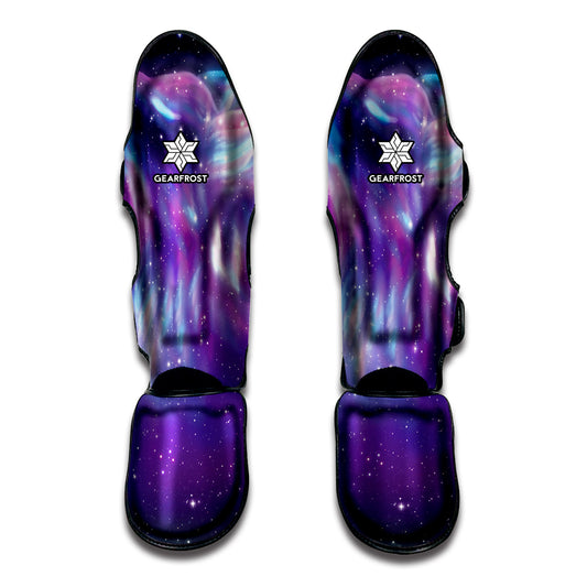 Galaxy Howling Wolf Spirit Print Muay Thai Shin Guard