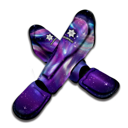 Galaxy Howling Wolf Spirit Print Muay Thai Shin Guard