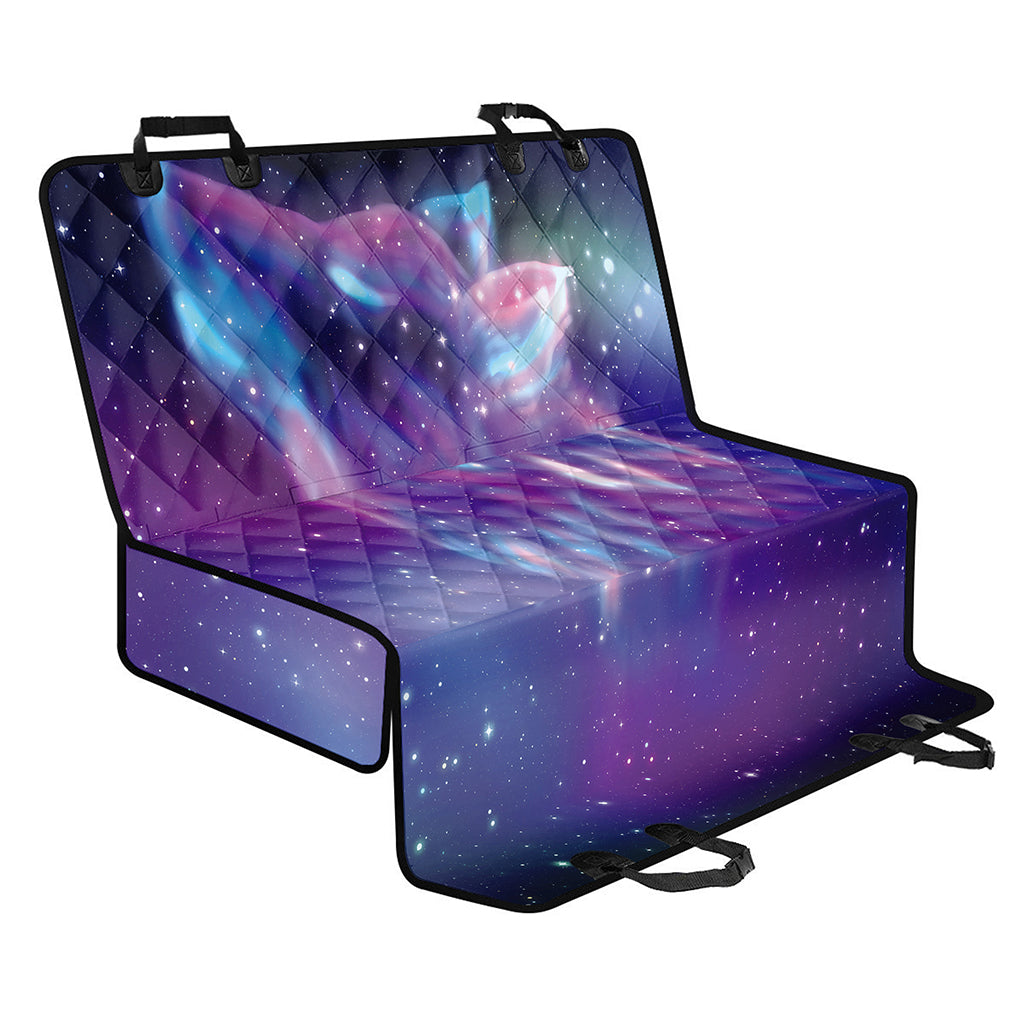 Galaxy Howling Wolf Spirit Print Pet Car Back Seat Cover