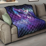 Galaxy Howling Wolf Spirit Print Quilt